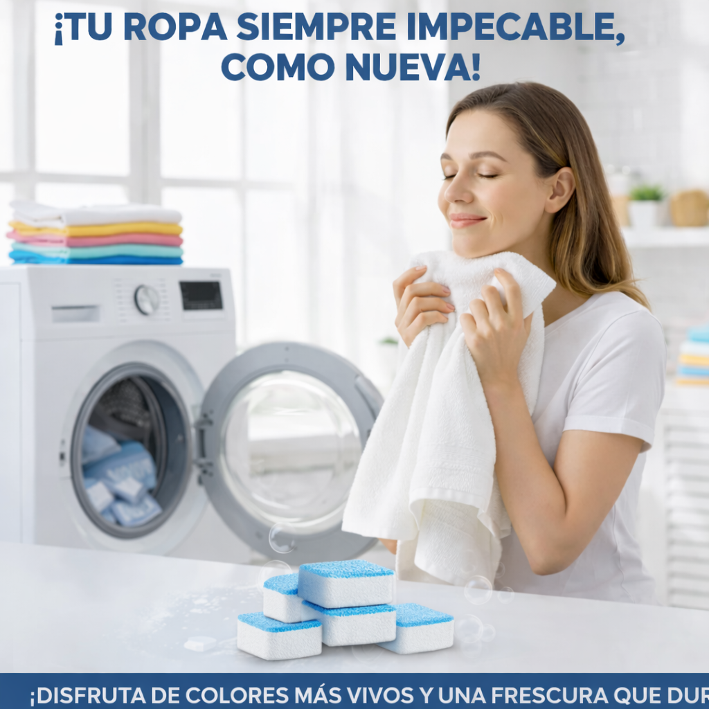 CleanWash Tabs™ | Pastillas Limpiadoras para Lavadora
