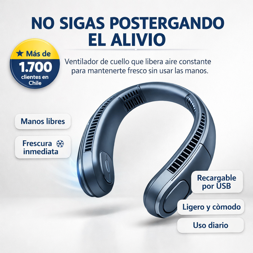 Ventilador AirFlow Neck™ RECARGABLE