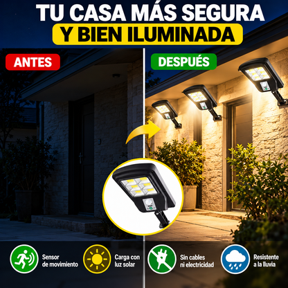 Pack 4 Focos Solares Con Sensor – Ilumina los puntos oscuros de tu hogar sin cables