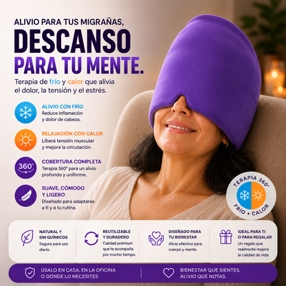 MigraRelief™ 360° Pro - Gorro Térmico Alivio Instantáneo