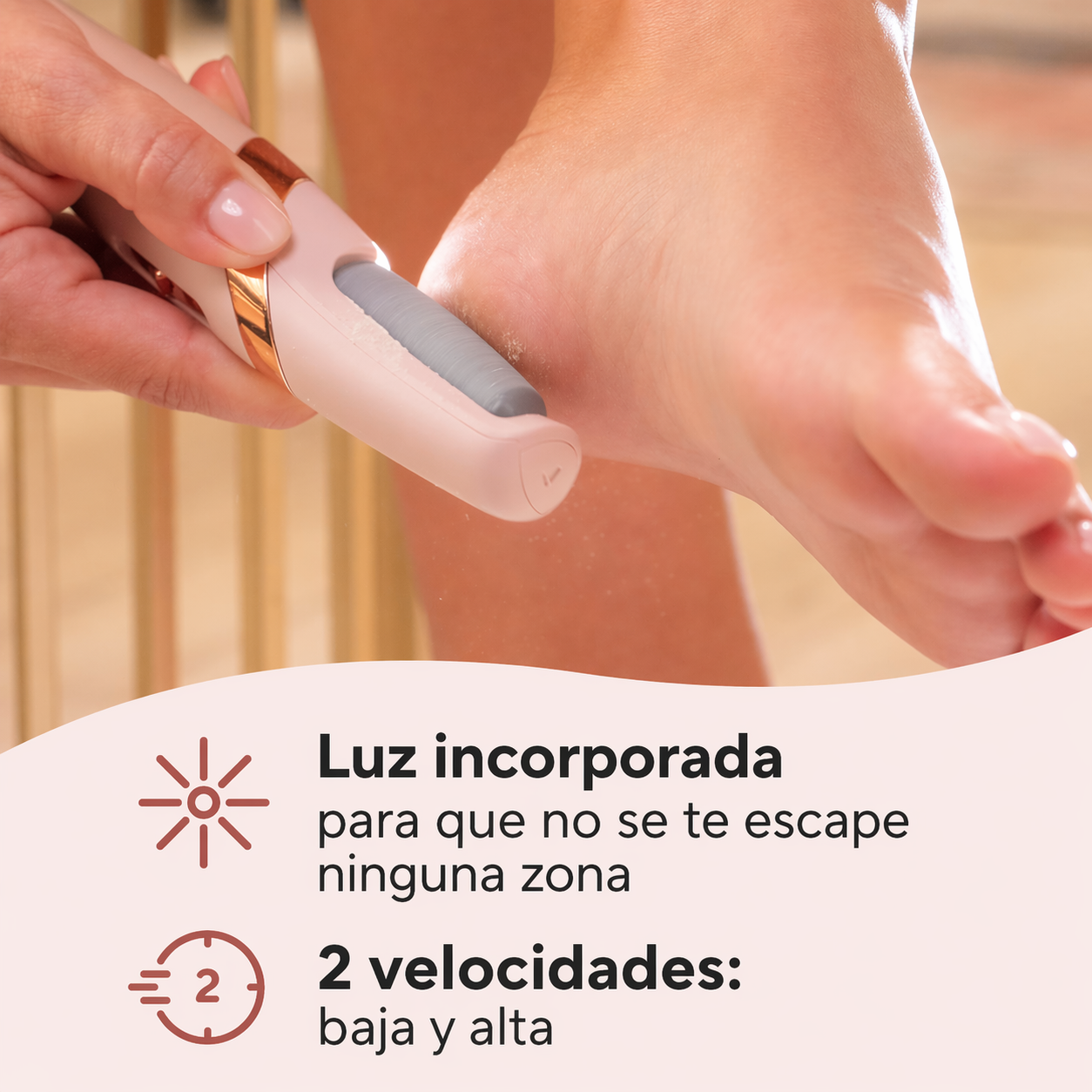 DermaFeet Pro™ Lima Eléctrica Recargable
