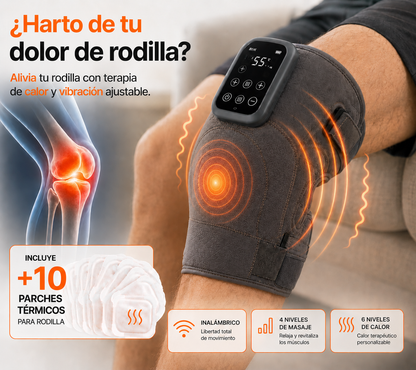 KneeRelief Pro™ – Rodillera Térmica con Masaje EMS