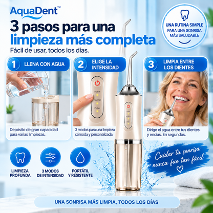 AquaDent™  Limpieza entre dientes con el poder del agua