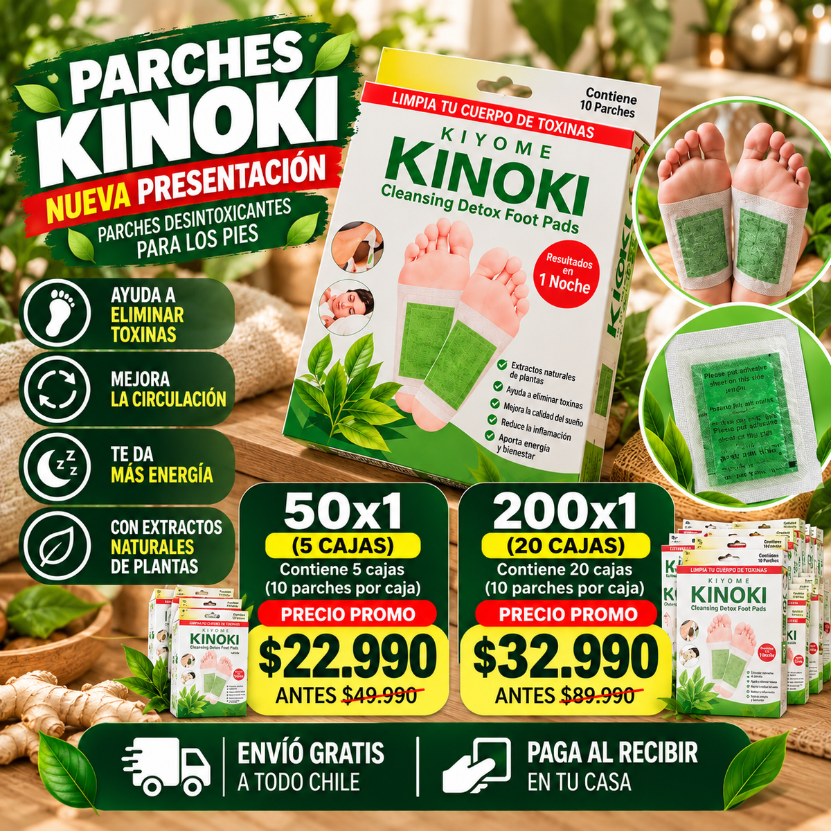 Kinoki™ | Póntelo antes de dormir y siente el cambio al despertar