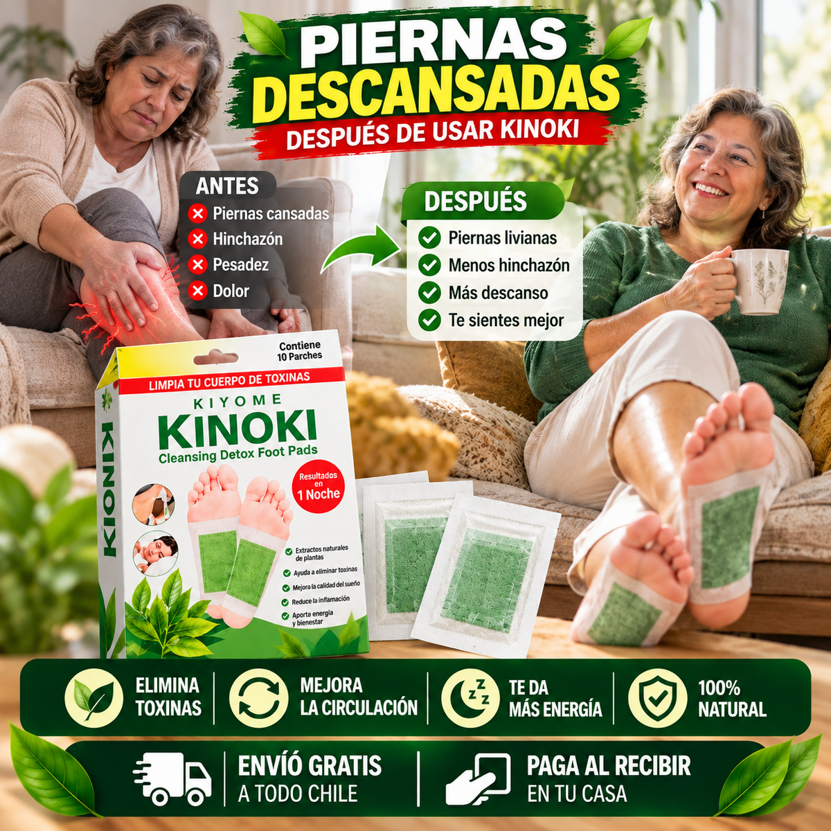 Kinoki™ | Póntelo antes de dormir y siente el cambio al despertar